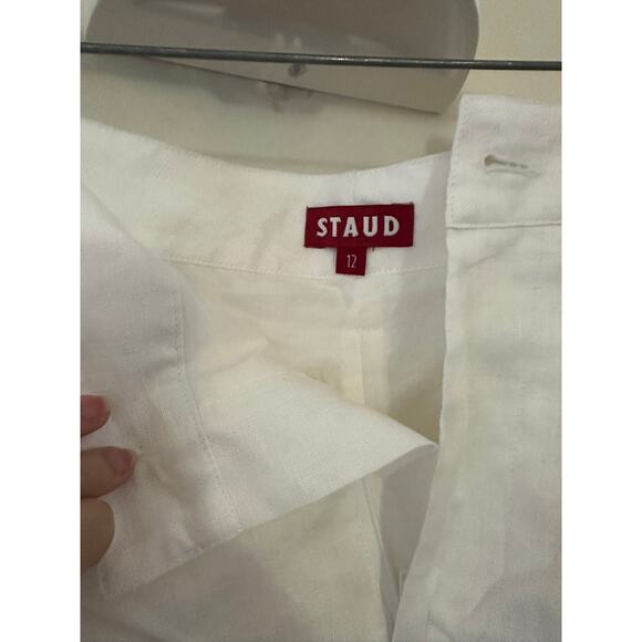 STAUD Beverly Shorts White 12 - Picture 2 of 4